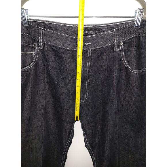 Kayden K. Black Jeans with White Stitches Men's 44x32 - Picture 2 of 6